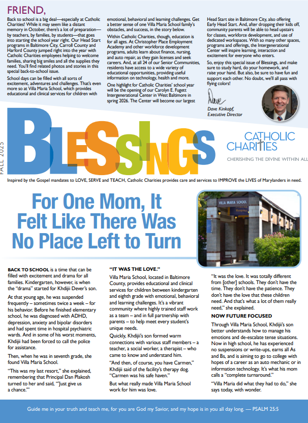 Blessings Newsletter Fall 2025